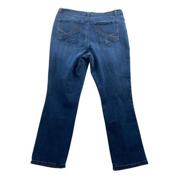 Lee Womens Jeans Size 16 Short Classic Fit Straight Leg Blue Denim Casual Pocket - Picture 2 of 16